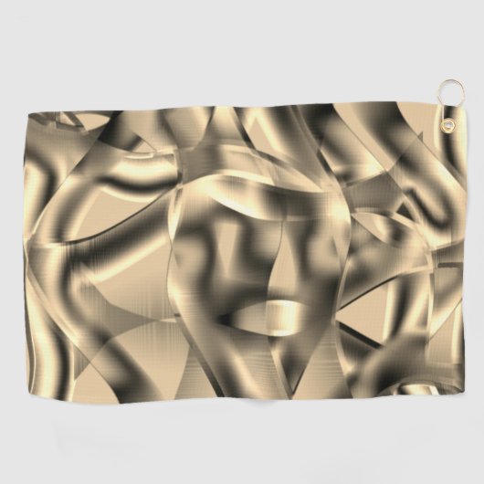 Khaki- oder Beige-Formen, in hellen Tönen Golfhandtuch (Horizontal)