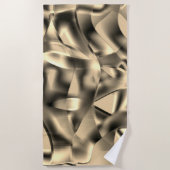 Khaki- oder Beige-Formen, in hellen Tönen Strandtuch (Vorderseite)