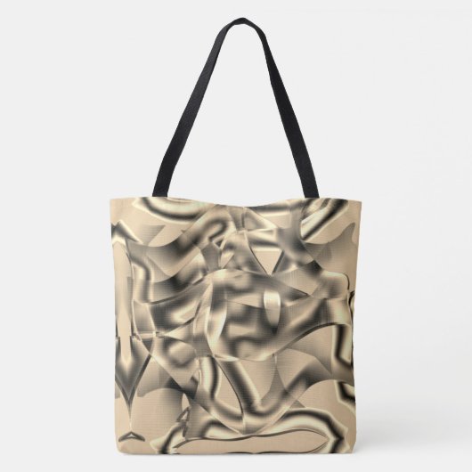 Khaki- oder Beige-Formen, in hellen Tönen Tasche (Rückseite)