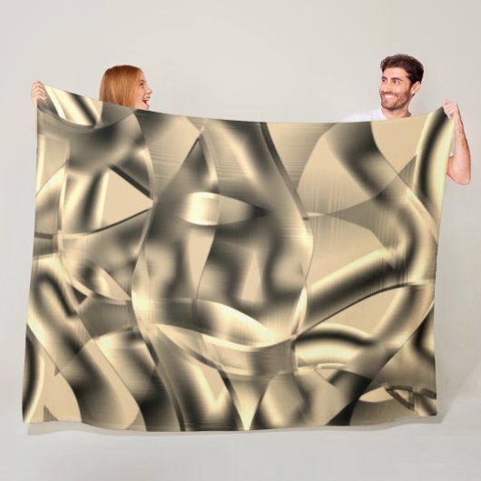 Khaki- oder Beige-Gebärde in kräftigen Tönen Fleecedecke (Beispiel)