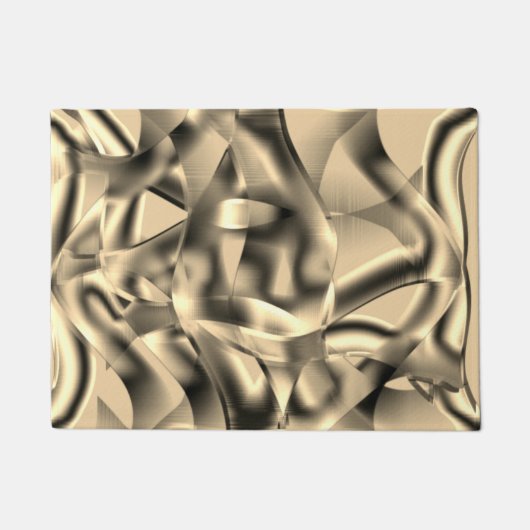 Khaki- oder Beige-Gebärde in kräftigen Tönen Fußmatte (Vorderseite)