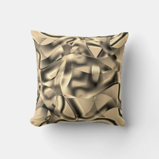 Khaki- oder Beige-Gebärde in kräftigen Tönen Kissen (Vorderseite)