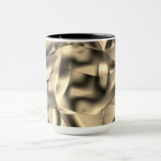 Khaki- oder Beige-Gebärde in kräftigen Tönen Tasse (Zentrum)