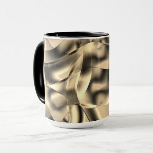 Khaki- oder Beige-Gebärde in kräftigen Tönen Tasse (Vorderseite Links)