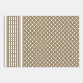 Khaki Palesth Pattern Design Geschenkpapier Set (Vorderseite 2)