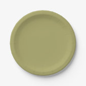 Khaki Pappteller (Vorderseite)
