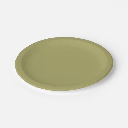 Khaki Pappteller (Schrägansicht)