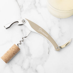 Khaki Personalisiert Wedding Trauzeuge Kellnermesser