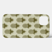 Khaki Pineapple Pattern Case-Mate iPhone Hülle (Rückseite (Horizontal))