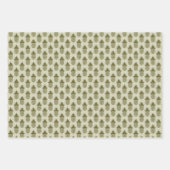Khaki Pineapple Pattern Geschenkpapier Set (Vorderseite 3)