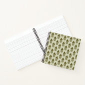 Khaki Pineapple Pattern Notizbuch (Innenseite)