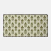 Khaki Pineapple Pattern Schreibtischunterlage (Vorderseite)