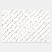 Khaki Ramadan Mubarak Bilingual Geschenkpapier Set (Vorderseite)