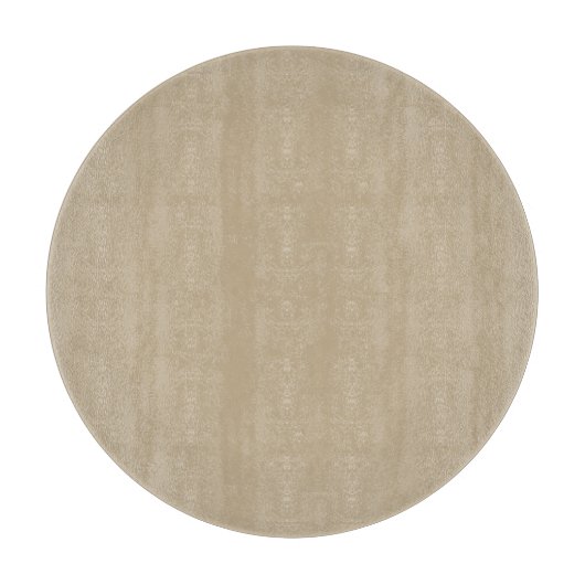 Khaki Round Glass Cutting Board Schneidebrett (Vorderseite)