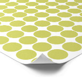 Khaki Safari Dot mit Namen Poster (Ecke)