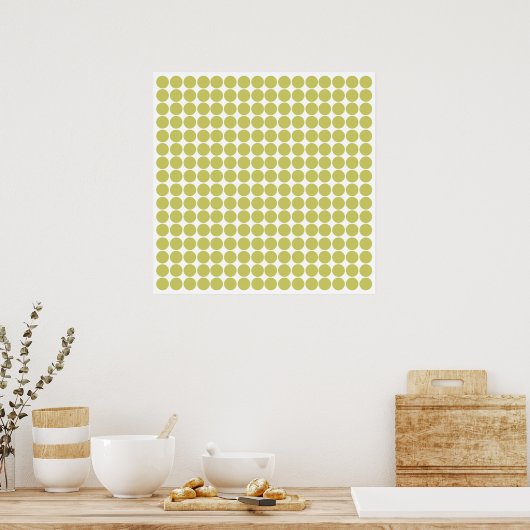 Khaki Safari Dot Poster (Küche)