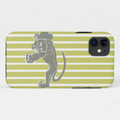 Khaki Safari Stripe mit Leopard Case-Mate iPhone Hülle (Rückseite (Horizontal))