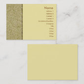 Khaki Sandstone Visitenkarte (Vorne/Hinten)