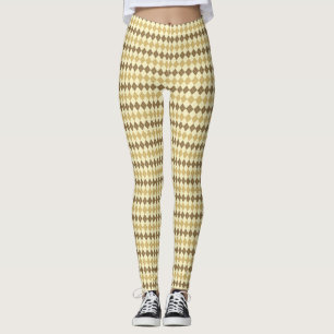 Khaki-Schottisch-Tartanmuster Leggings