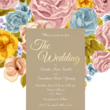 Khaki Simple Style Wedding