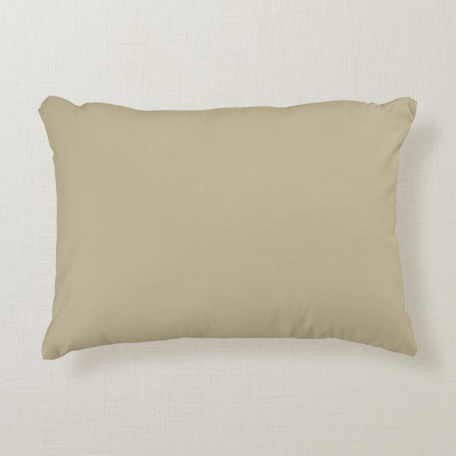Khaki, Solid Color, Cushion, Modern, Simple Dekokissen (Vorderseite)