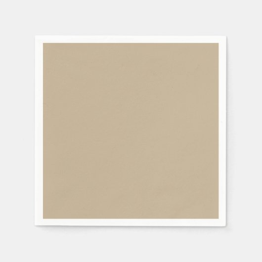 Khaki Standard Cocktail Paper Napkin Serviette (Vorderseite)