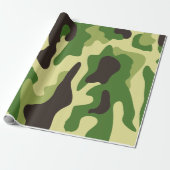Khaki-Tarnmuster Geschenkpapier (Ungerollt)