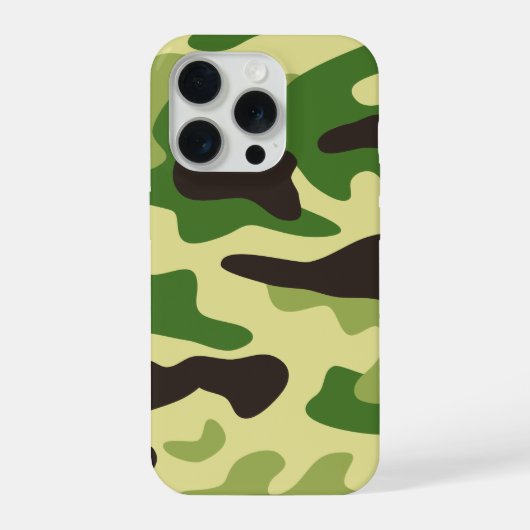 Khaki-Tarnmuster iPhone Hülle (Rückseite)