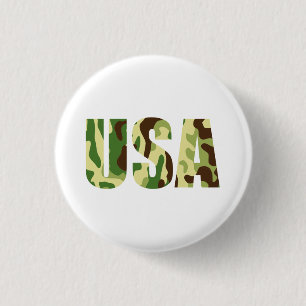 Khaki-Tarnschild Button