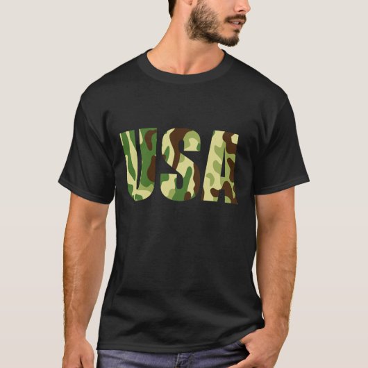 Khaki-Tarnschild T-Shirt (Vorderseite)