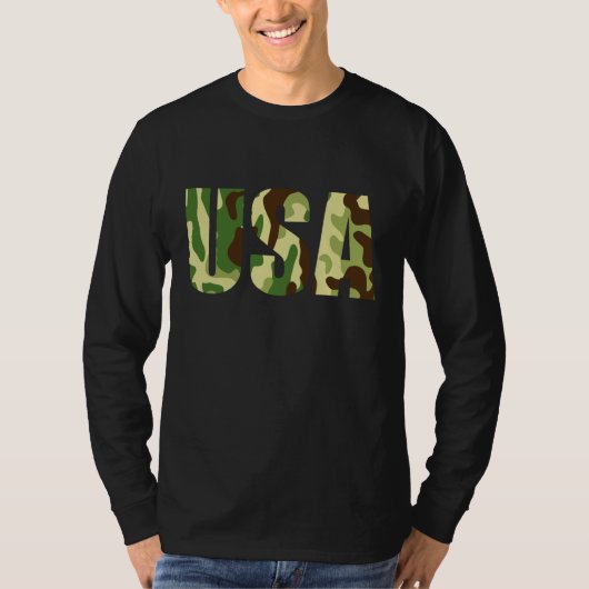 Khaki-Tarnschild T-Shirt (Vorderseite)