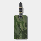 Khaki-Tarnung Gepäckanhänger (Vorderseite vertikal)