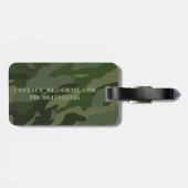 Khaki-Tarnung Gepäckanhänger (Rückseite horizontal)