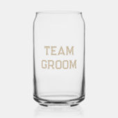 Khaki Team Groom Junggesellenabschied Dosenglas (Vorderseite)