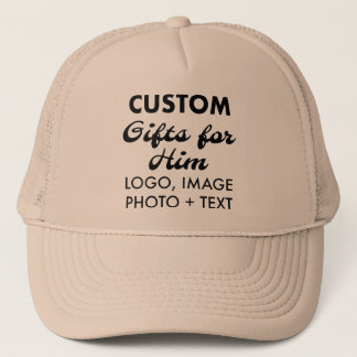 Khaki Trucker hat für ihn maßgeschneiderte Geschen Truckerkappe