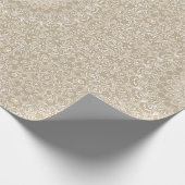 Khaki und Mandala-Muster Geschenkpapier (Ecke)