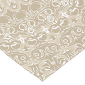 Khaki und Mandala-Muster Großer Tischläufer (Ecke)