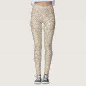 Khaki und Mandala-Muster Leggings (Vorderseite)