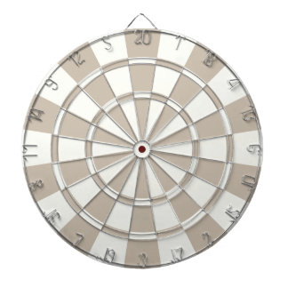 Khaki und Weiß Dartscheibe