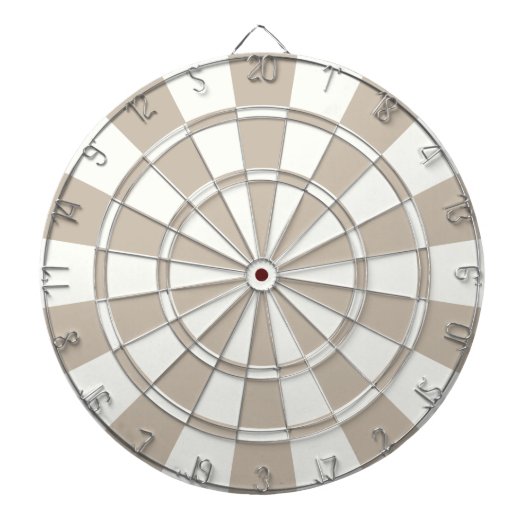 Khaki und Weiß Dartscheibe (vorne)