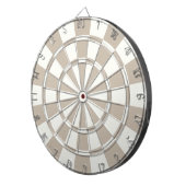 Khaki und Weiß Dartscheibe (Vorderseite rechts)