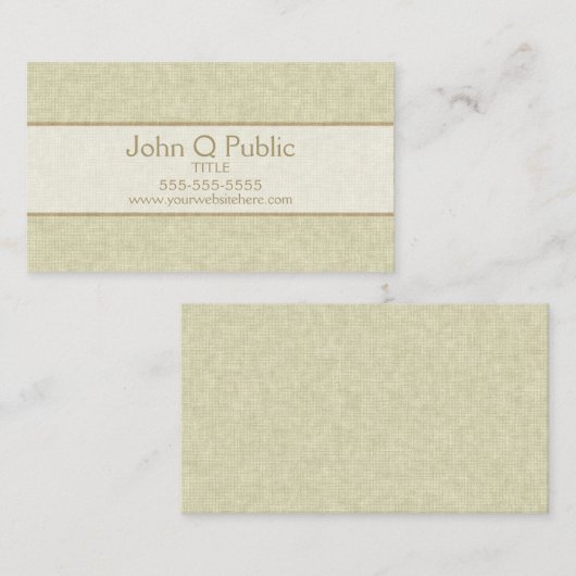 Khaki Visitenkarte (Vorne/Hinten)