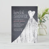 Khalackbraun-Dusche Einladung (Stehend Vorderseite)