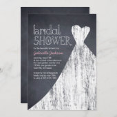 Khalackbraun-Dusche Einladung (Vorne/Hinten)