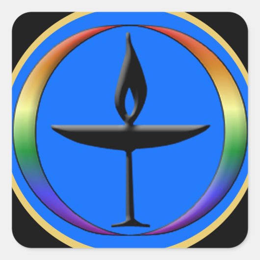 Khaleisglätter Quadratischer Aufkleber (Vorderseite)