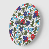 Khalil Hebron Naher Osten Keramik Inspiriert Große Wanduhr (Winkel)