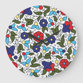 Khalil Hebron Naher Osten Keramik Inspiriert Große Wanduhr