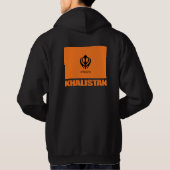 Khalistan Flag Apparel Hoodie (Rückseite)