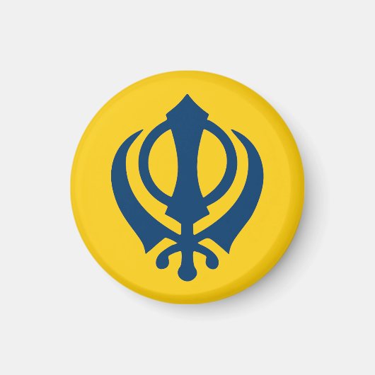 Khalistan-Flagge (vorgeschlagen) Magnet (Vorne)