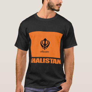 Khalistan Flaggen-Kleid T-Shirt